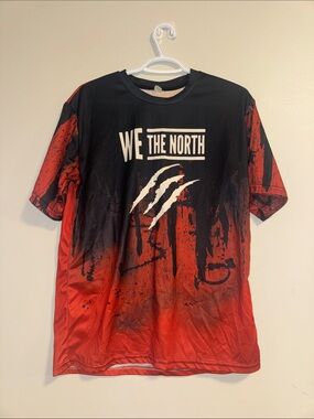 Source Unknown Black and Red "We The North" Graphic Short Sleeve Tee